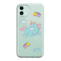 Vliegende eenhoorn: iPhone 11 Transparant Hoesje