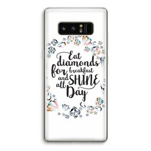 Diamonds: Samsung Galaxy Note 8 Transparant Hoesje