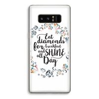 Diamonds: Samsung Galaxy Note 8 Transparant Hoesje