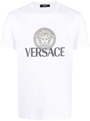 Versace t-shirt Medusa à logo imprimé - Blanc