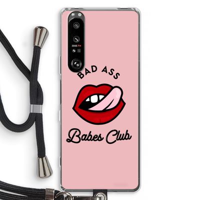 Badass Babes Club: Sony Xperia 1 III Transparant Hoesje met koord