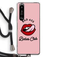 Badass Babes Club: Sony Xperia 1 III Transparant Hoesje met koord