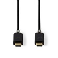 Nedis CCBW64700AT20 USB-kabel USB 3.2 Gen 1 (3.1 Gen 1) 2 m USB C Zwart - thumbnail