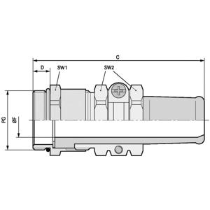 LAPP 52001090 Wartel PG21 Messing Messing 25 stuk(s)