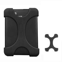 X Type 2 5 inch harde schijf schijf Silicone Case voor WD / SEAGATE / Toshiba zonder gat (zwart)