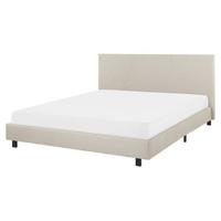 Beliani - ALBI - Tweepersoonsbed - Zwart - 160 x 200 cm - Polyester