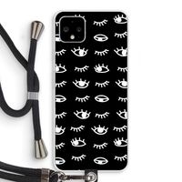Eye pattern #3: Pixel 4 XL Transparant Hoesje met koord