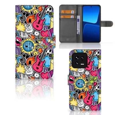 Xiaomi 13 | Wallet Case | met Pasjes | Punk Rock