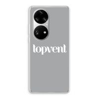 Topvent Grijs Wit: Huawei P50 Pro Transparant Hoesje