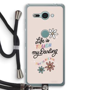 Tough Life: Sony Xperia XZ2 Compact Transparant Hoesje met koord