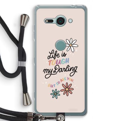 Tough Life: Sony Xperia XZ2 Compact Transparant Hoesje met koord