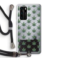 Weed: Huawei P40 Transparant Hoesje met koord