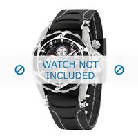 Festina horlogeband F16272-2 Rubber Zwart 22mm + wit stiksel