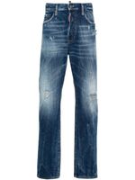 DSQUARED2 jean slim à effet usé - Bleu