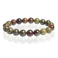 Memphis Natuursteen Armband 10mm - Dragon Blood Stone