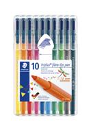 Kleurstift staedtler 323 triplus color 10 st ass