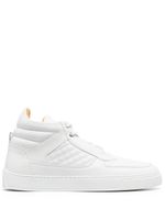 Leandro Lopes baskets montantes à design matelassé - Blanc