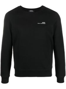 A.P.C. sweat à logo imprimé - Noir