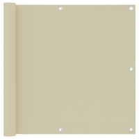 VidaXL Balkonscherm 90x500 cm oxford stof crème