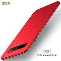 Voor Galaxy S10 5G MOFI Frosted PC ultradun hard case (rood)