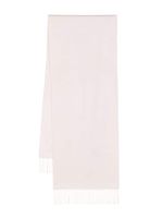 N.Peal fringed cashmere scarf - Rose