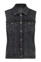 Isabel black jeans gilet - black - 06976