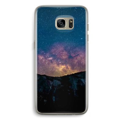 Travel to space: Samsung Galaxy S7 Edge Transparant Hoesje