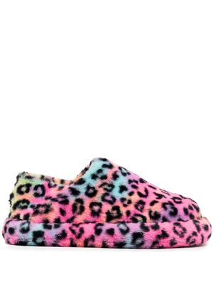 Natasha Zinko claquettes à motif léopard - Rose