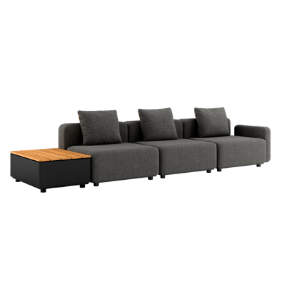 Cobana Lounge Sofa - 3 seater w/ Patio Storage Table
