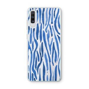 Blauwe nerven: Samsung Galaxy A70 Transparant Hoesje
