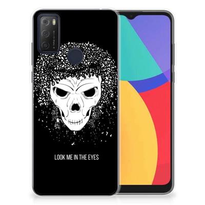 Silicone Back Case Alcatel 1S (2021) Skull Hair Silicone Back Case Alcatel 1S (2021) Skull Hair