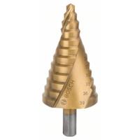 Bosch Accessories 2608587431 HSS Getrapte boor 6 - 39 mm TiN Gezamenlijke lengte 93.5 mm 3 vlakken schacht 1 stuk(s)