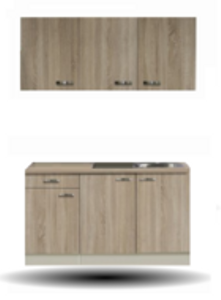 Kitchenette Padua 150cm met wandkasten RAI-159