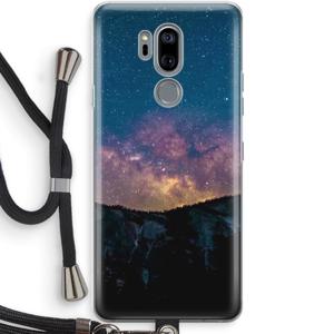 Travel to space: LG G7 Thinq Transparant Hoesje met koord