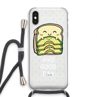 Avo Good Day: iPhone XS Transparant Hoesje met koord