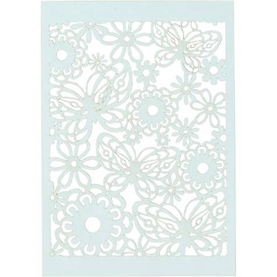 Creativ Company Patroonkarton, vel 10,5x15 cm, 200 gr, lichtblauw, 10 stuk/ 1 doos