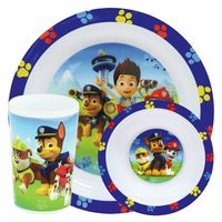 Kinder ontbijt set Paw Patrol 3-delig van kunststof - thumbnail