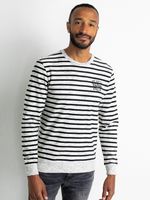 31% korting - Petrol Industries Heren Gestreepte sweater Old Wit - XL - thumbnail