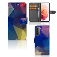 Samsung Galaxy S21 | Book Case | Polygon Dark