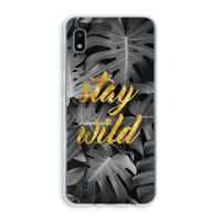 Stay wild: Samsung Galaxy A10 Transparant Hoesje