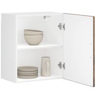 Keukenbovenkasten 2 st Porto bewerkt hout gerookt eikenkleurig