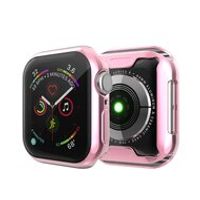 Siliconen case (volledig beschermd) 44mm - Roze - Geschikt voor Apple watch 44mm - thumbnail