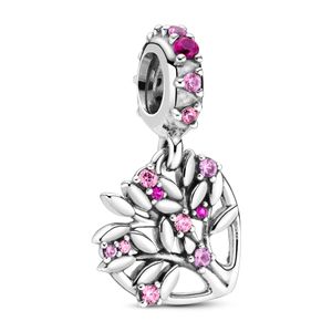 Pandora 799153C01 Hangbedel Familie Stamboom Pink Hart zilver