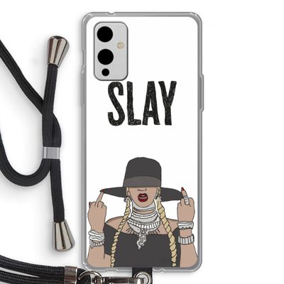 Slay All Day: OnePlus 9 Transparant Hoesje met koord