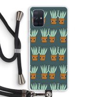 Sansevieria: Samsung Galaxy A71 Transparant Hoesje met koord