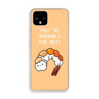 You're Shrimply The Best: Pixel 4 Transparant Hoesje