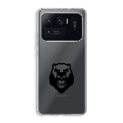 Angry Bear (black): Xiaomi Mi 11 Ultra Transparant Hoesje