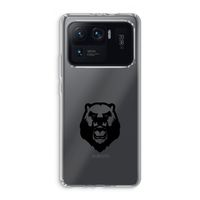Angry Bear (black): Xiaomi Mi 11 Ultra Transparant Hoesje