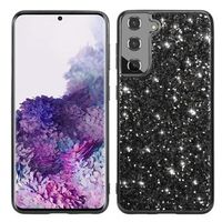 Glitter Series Samsung Galaxy S23+ 5G Hybrid Case - Zwart