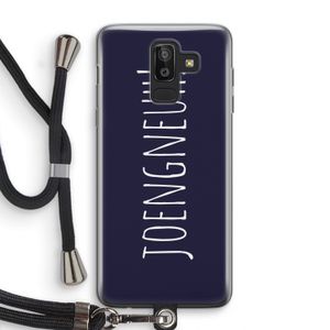 Joengneuh!: Samsung Galaxy J8 (2018) Transparant Hoesje met koord